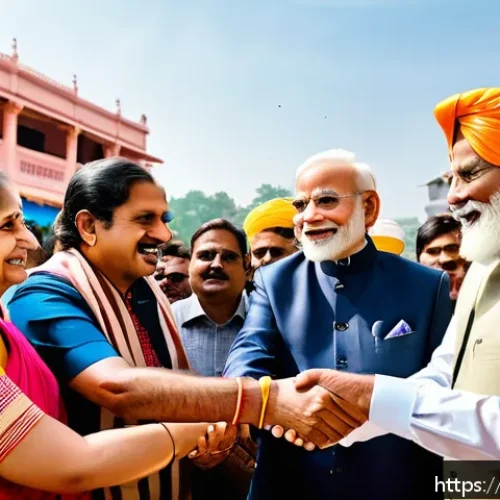 Home 21 PM으로 성공하기 위한 멘토링 프로그램 - A dynamic political networking scene featuring diverse Indian politicians and social activists in tr...