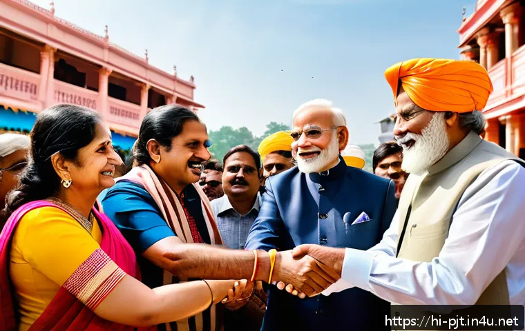 PM으로 성공하기 위한 멘토링 프로그램 - A dynamic political networking scene featuring diverse Indian politicians and social activists in tr...